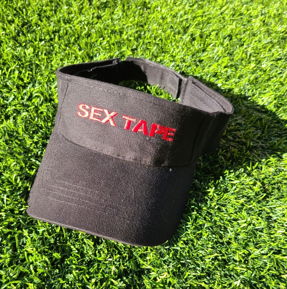 Black and Red Visor Cap